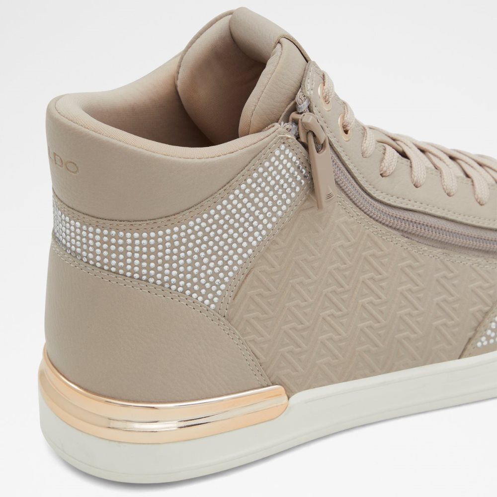 Brown Aldo Sauerbergg High Top Sneakers | 23ELMWNYX