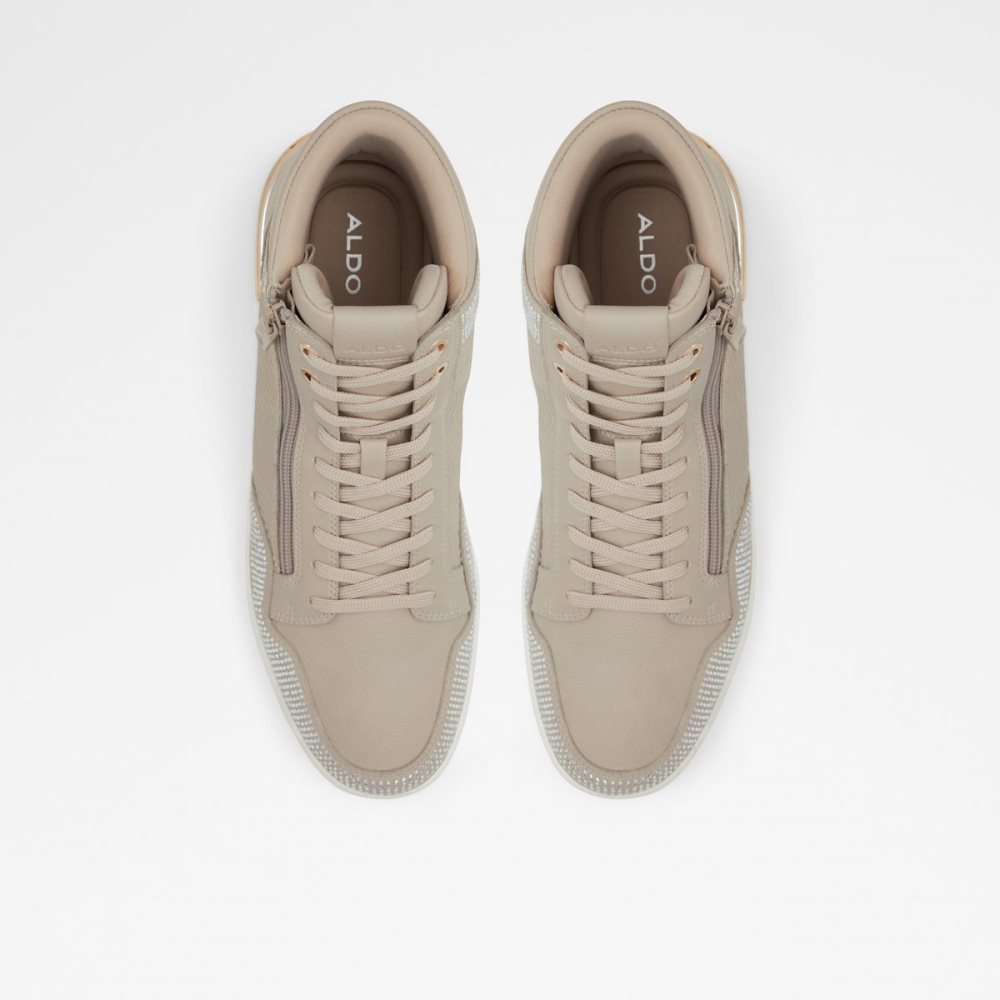 Brown Aldo Sauerbergg High Top Sneakers | 23ELMWNYX