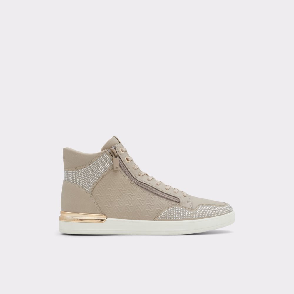 Brown Aldo Sauerbergg High Top Sneakers | 23ELMWNYX