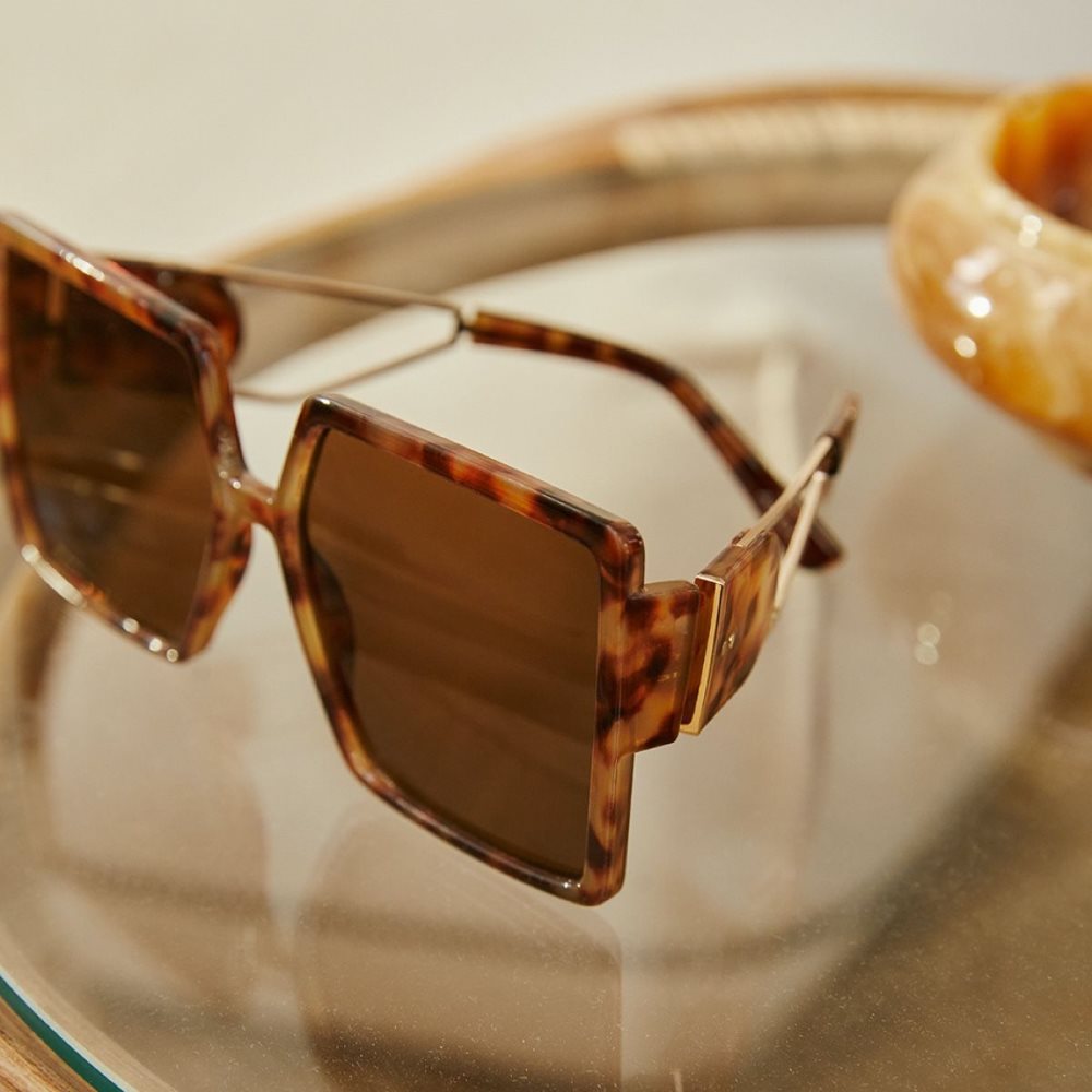 Brown Aldo Ybaledia Square Sunglasses | 14PYTQAVW