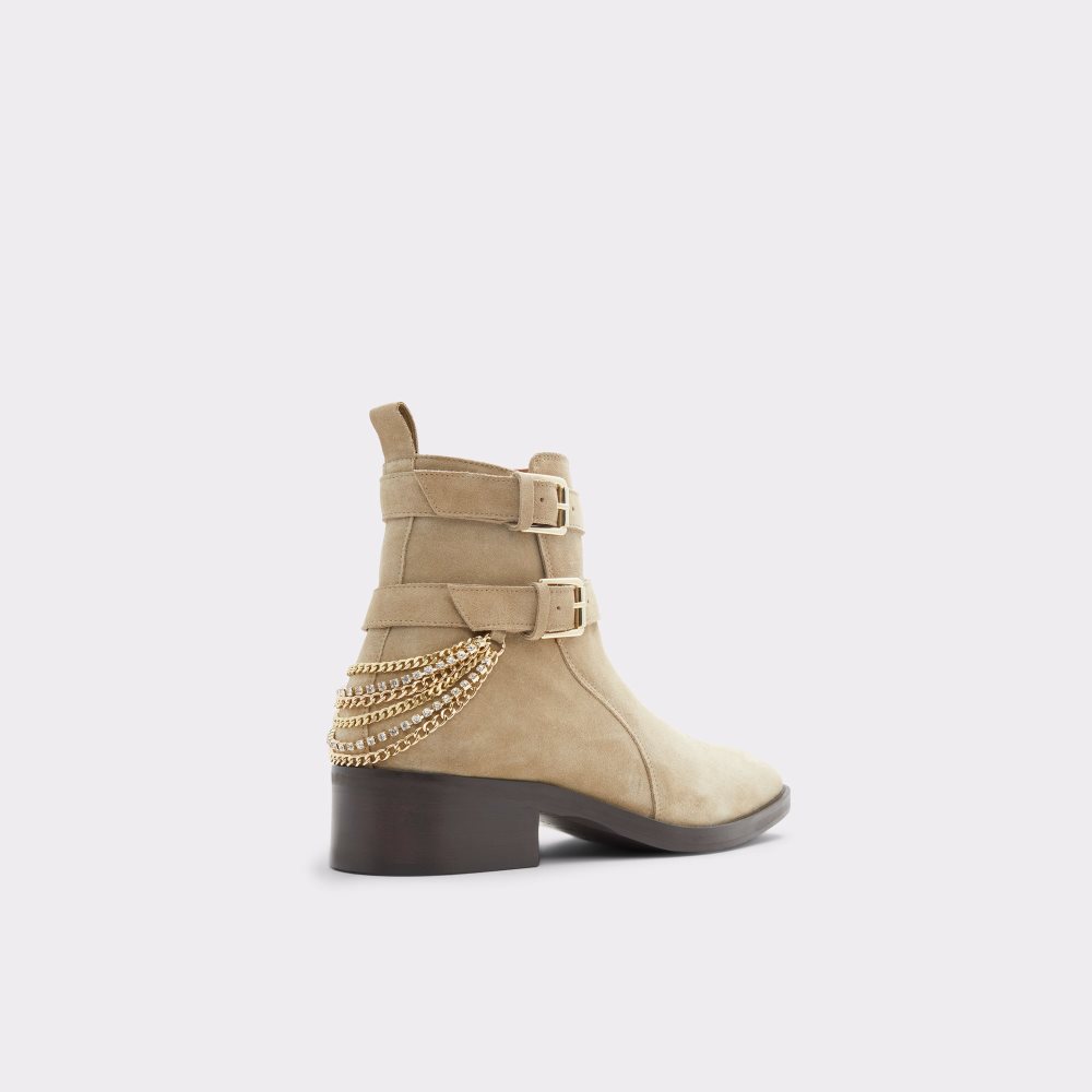 Dark Beige Aldo Kairi Ankle Boots | 09NFMJSAT