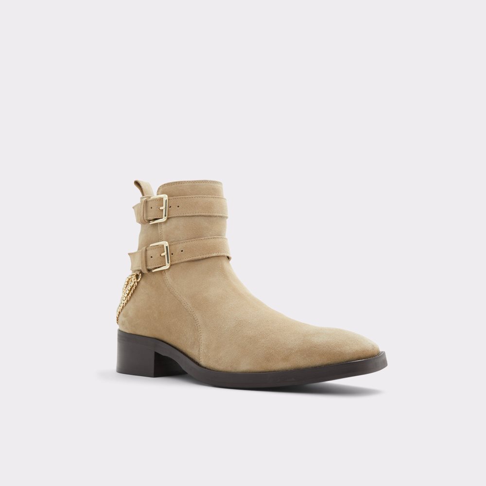 Dark Beige Aldo Kairi Ankle Boots | 09NFMJSAT