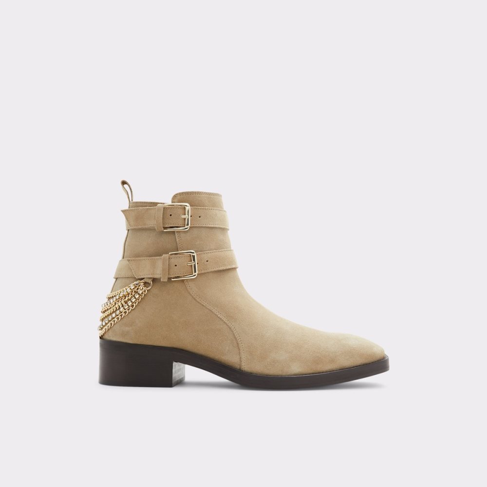 Dark Beige Aldo Kairi Ankle Boots | 09NFMJSAT