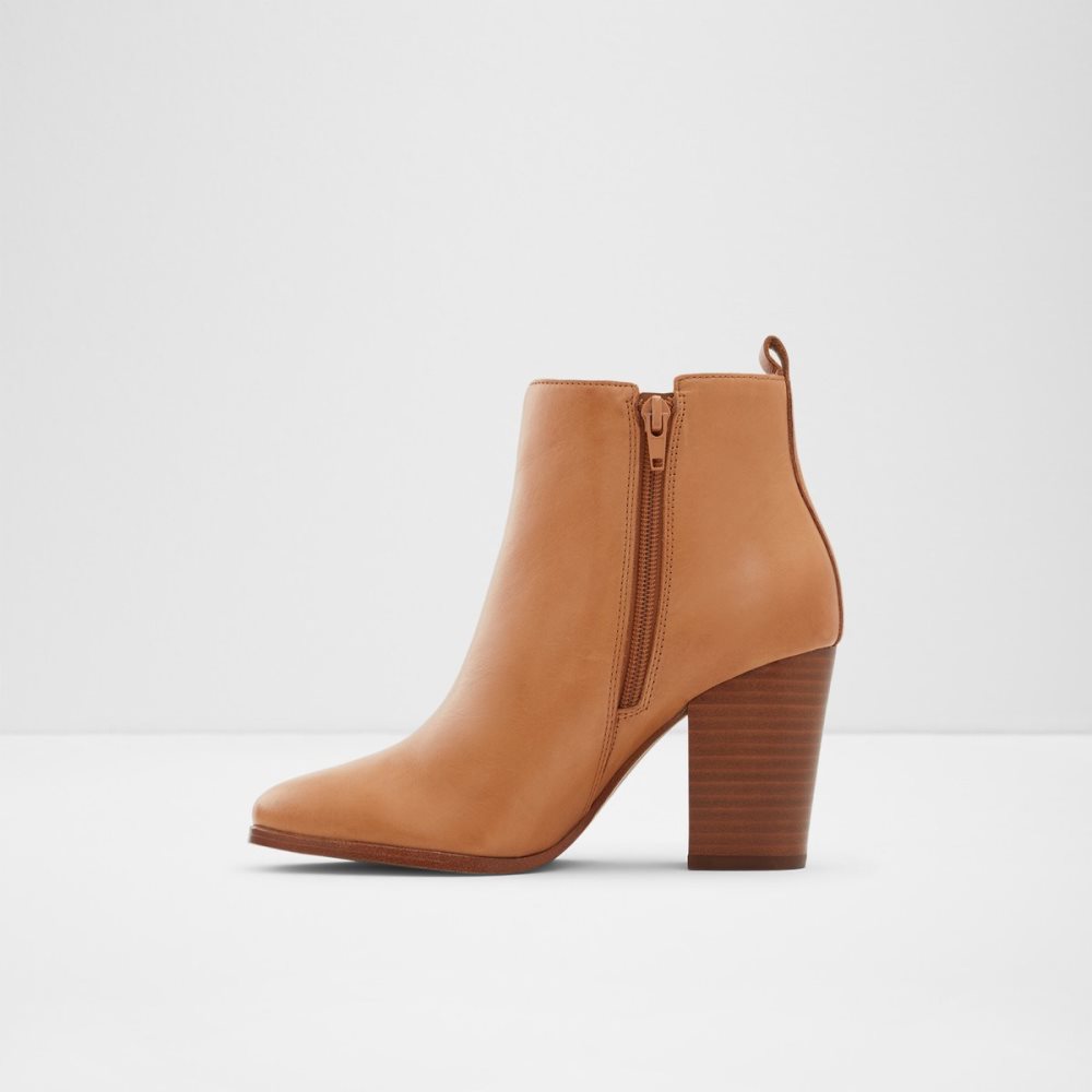 Dark Beige Aldo Noemieflex Ankle Boots | 02YOKNVWC