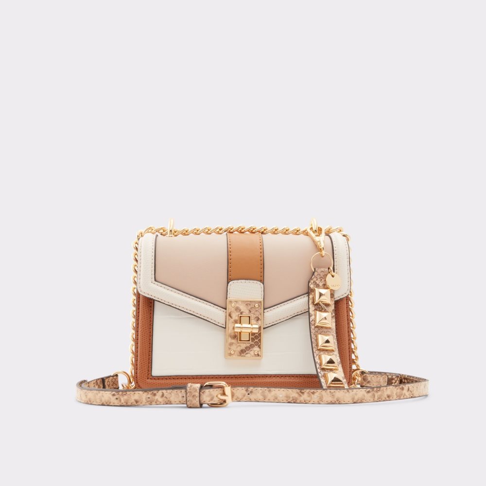 Dark Beige Aldo Thealliaa Crossbody Bags | 62ZIRPOVN