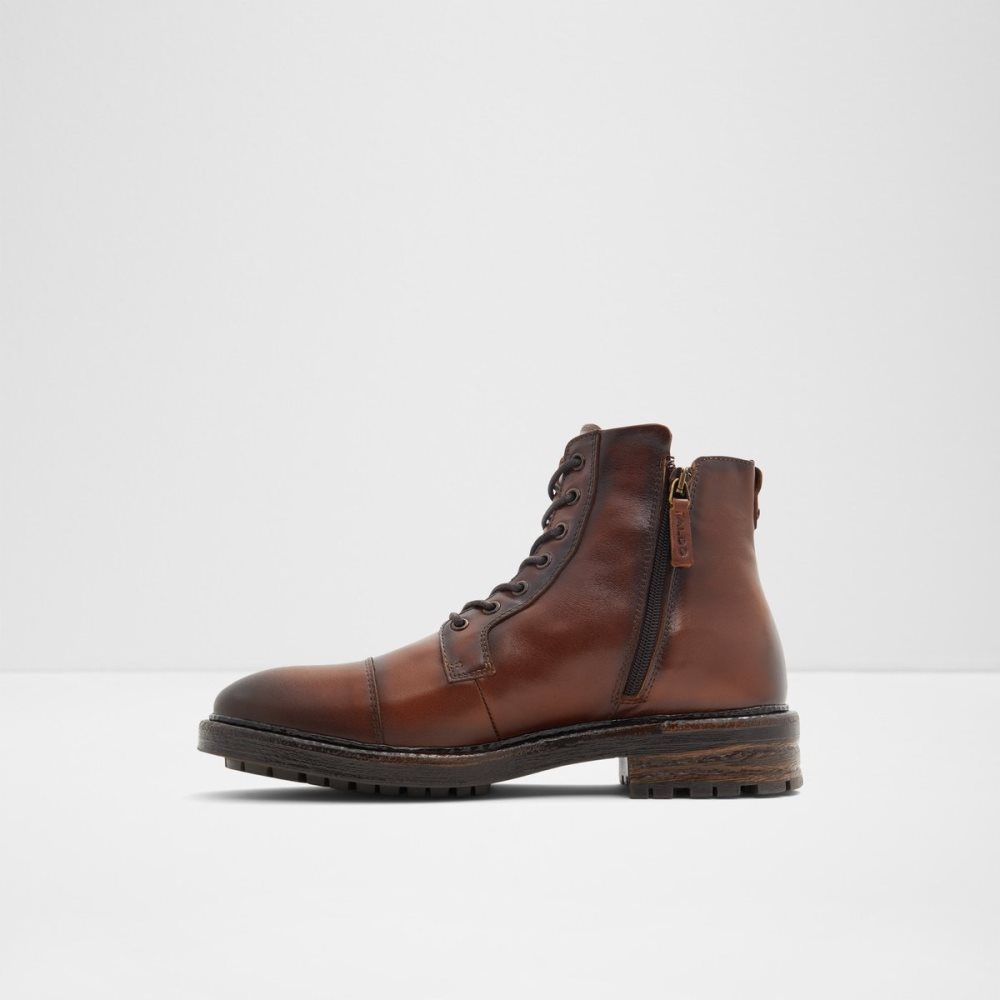 Dark Brown Aldo Adrardosien Lace-up Lace Up Boots | 10YWCKTOH