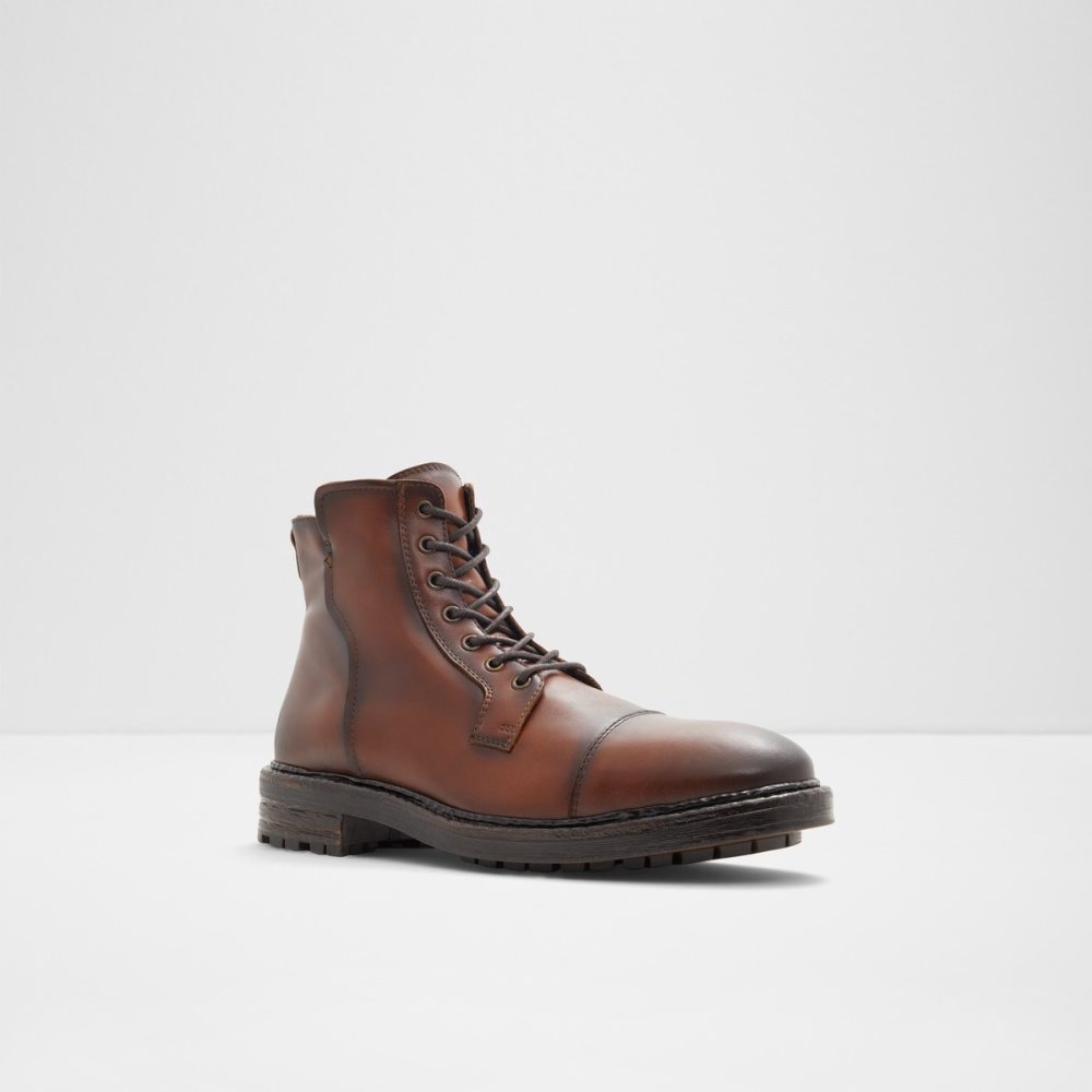 Dark Brown Aldo Adrardosien Lace-up Lace Up Boots | 10YWCKTOH