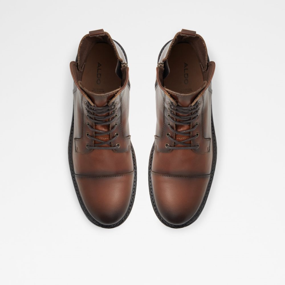 Dark Brown Aldo Adrardosien Lace-up Lace Up Boots | 10YWCKTOH