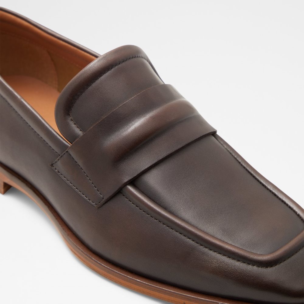 Dark Brown Aldo Bronson Loafers | 81VGJWDCB