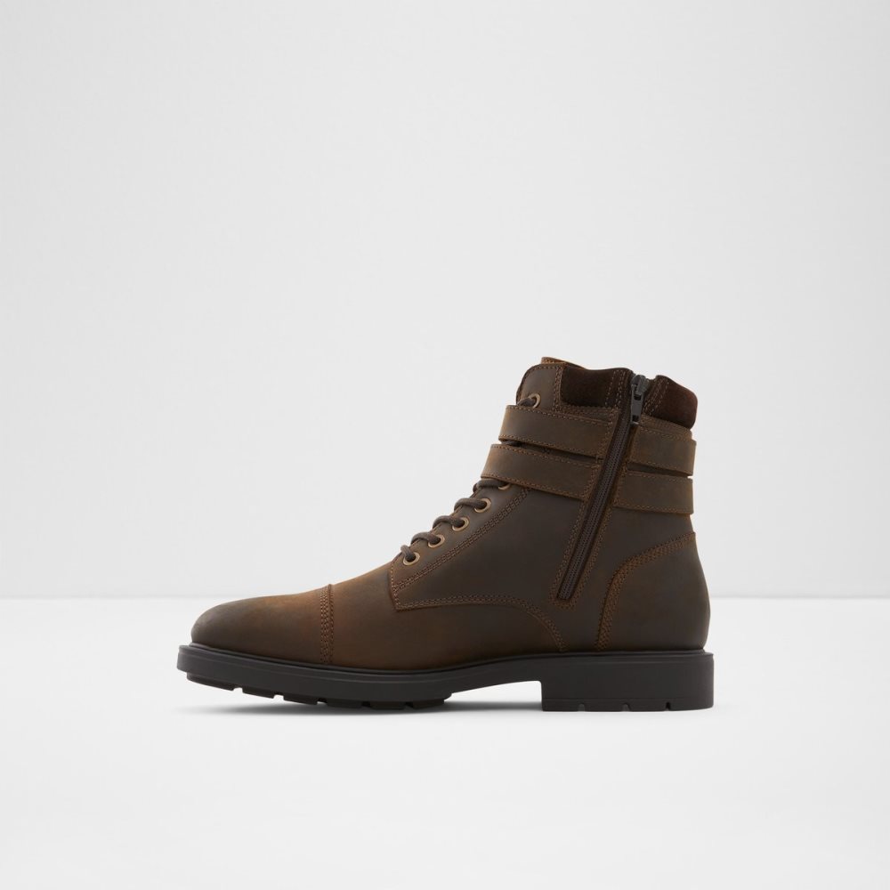 Dark Brown Aldo Jokubas Lace-up Lace Up Boots | 38MRBPFIH