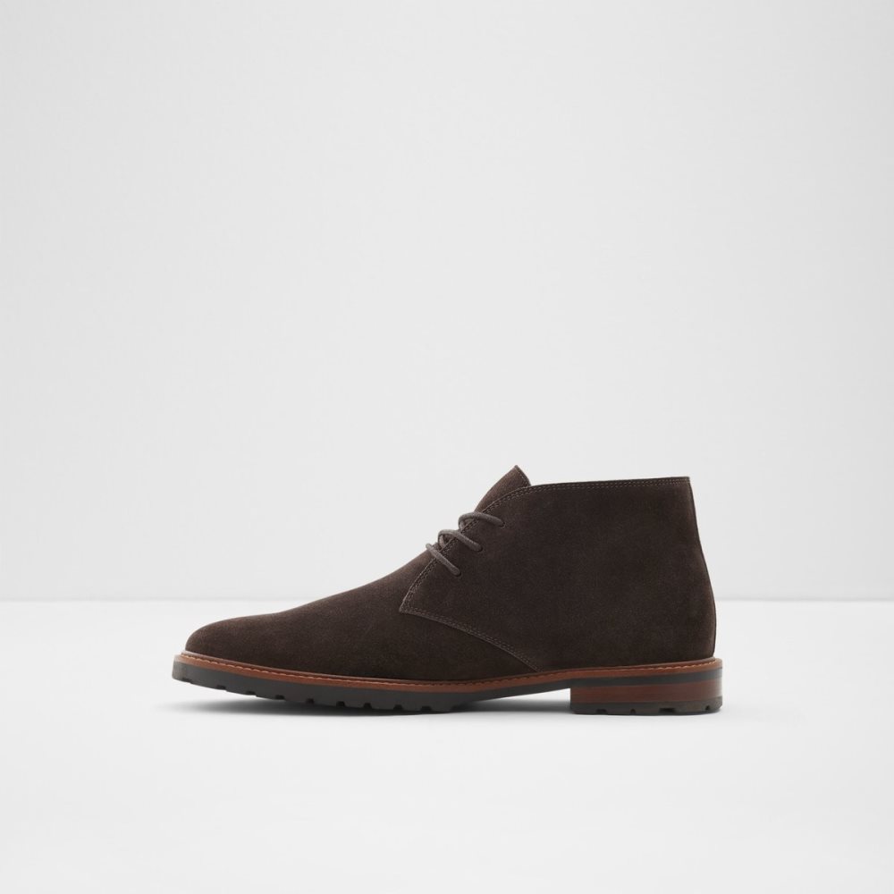 Dark Brown Aldo Malrose Chukka Lace Up Boots | 12THVKCLY