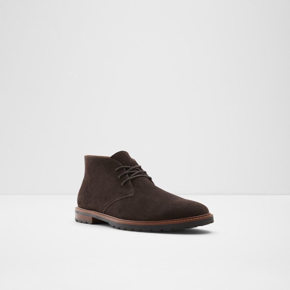 Dark Brown Aldo Malrose Chukka Lace Up Boots | 12THVKCLY