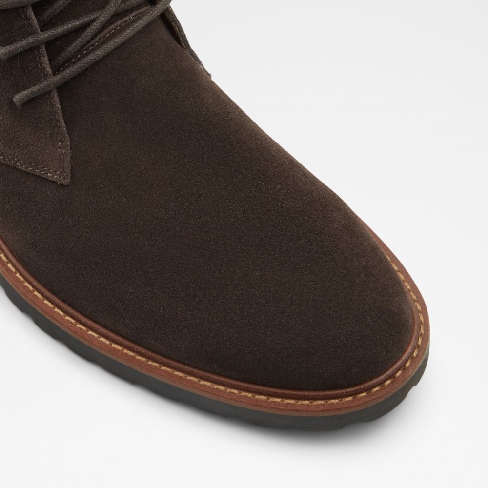 Dark Brown Aldo Malrose Chukka Lace Up Boots | 12THVKCLY