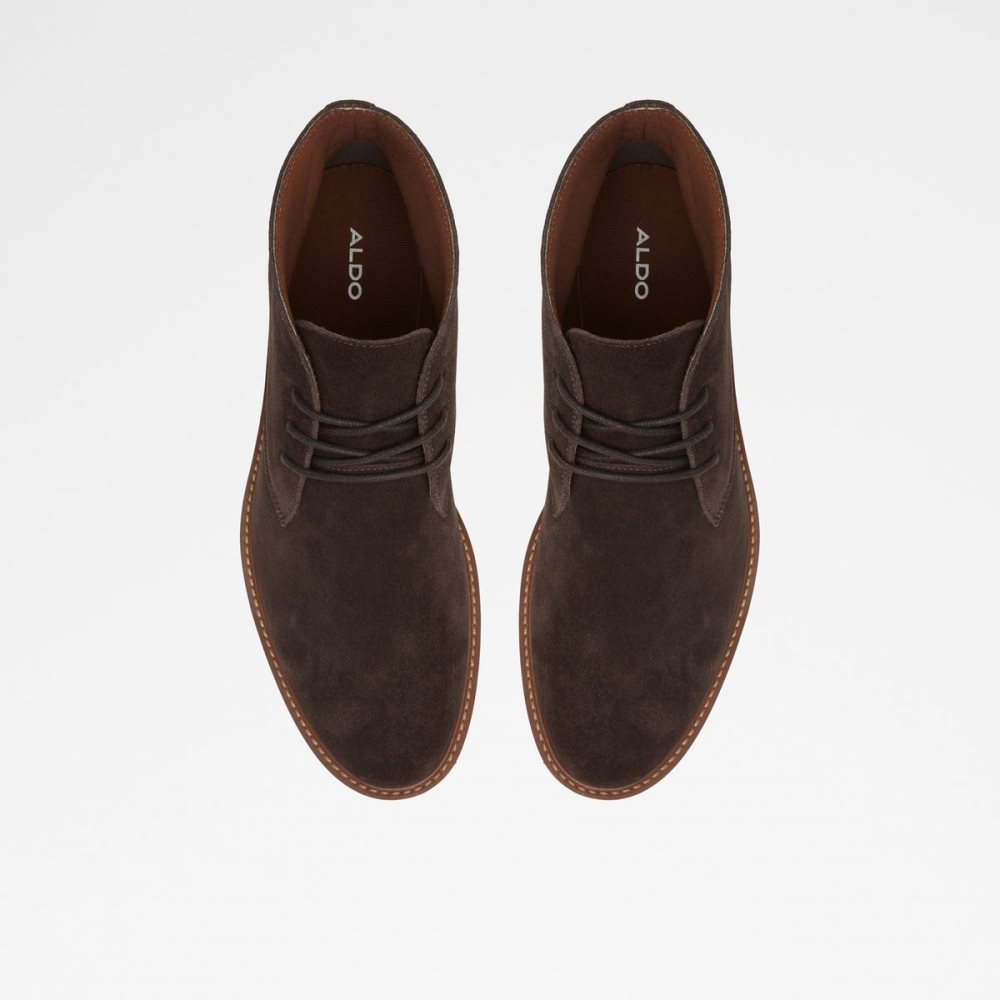 Dark Brown Aldo Malrose Chukka Lace Up Boots | 12THVKCLY