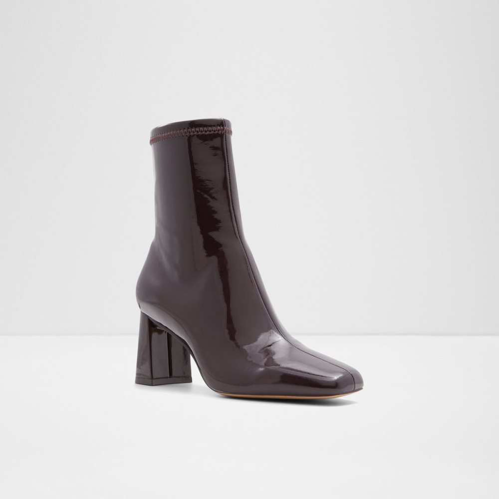 Dark Brown Aldo Marcella Ankle Boots | 85CRKSTVG