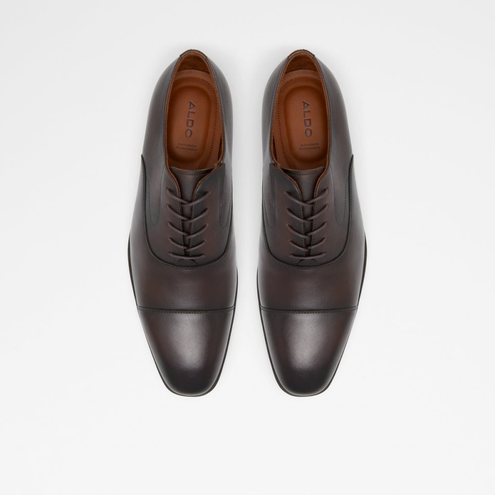 Dark Brown Aldo Miraylle Oxfords Shoes | 84SXYUGKO