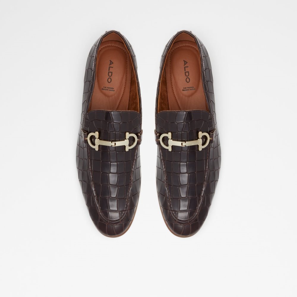 Dark Brown Aldo Olathienflex Loafers | 27PUCTXFD