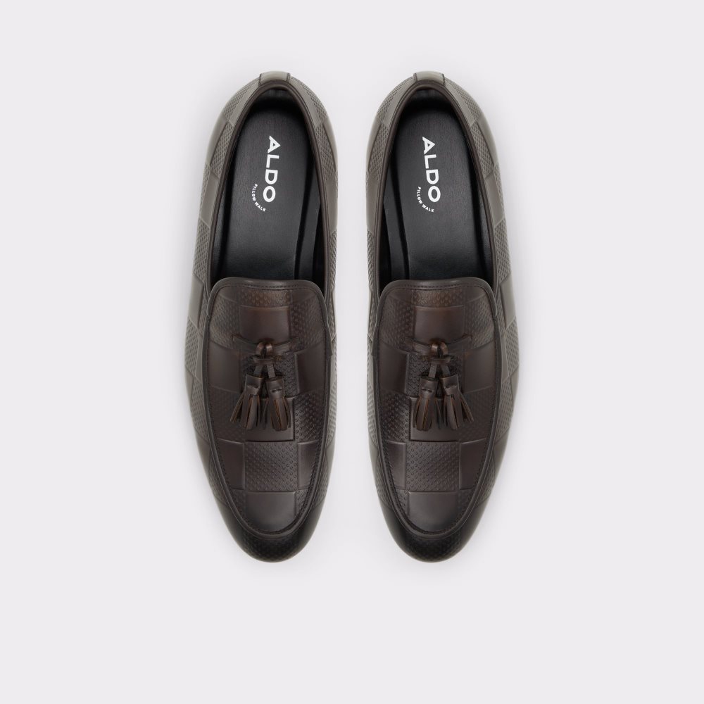 Dark Brown Aldo Percival Dress Shoes | 82WSHGOJA