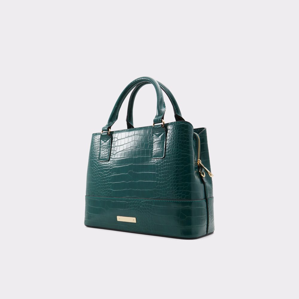 Dark Green Aldo Limiaa Satchel Tote Bags | 21VXKTFZO