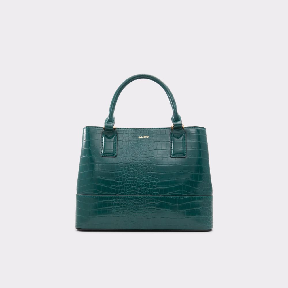 Dark Green Aldo Limiaa Satchel Tote Bags | 21VXKTFZO