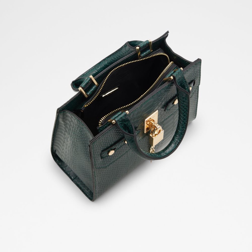 Dark Green Aldo Oziroe Satchel Tote Bags | 20JUGAXSO