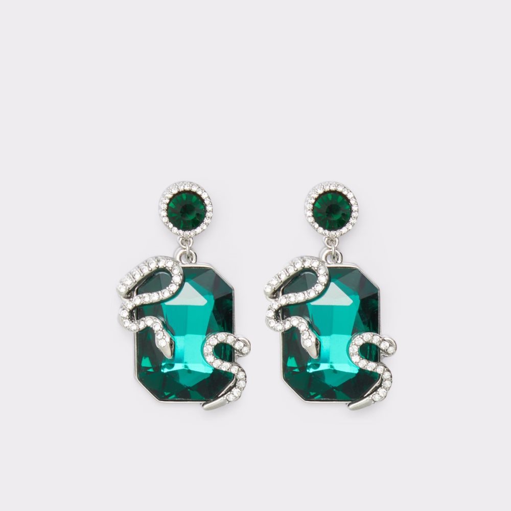 Dark Green Aldo Uleawen Pendant Earrings | 96GBIHZEJ