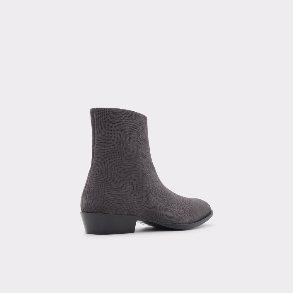 Dark Grey Aldo Birmingham Ankle Boots | 74VEZTMCI