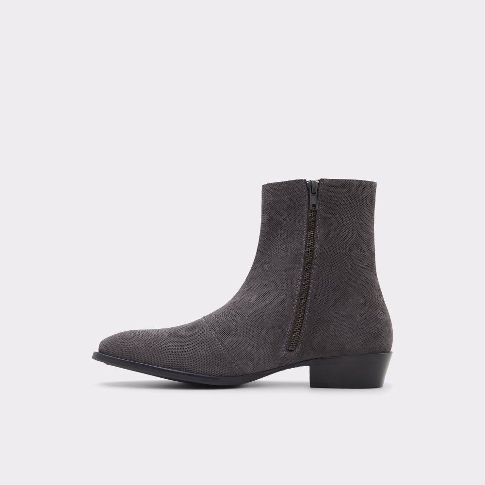 Dark Grey Aldo Birmingham Ankle Boots | 74VEZTMCI