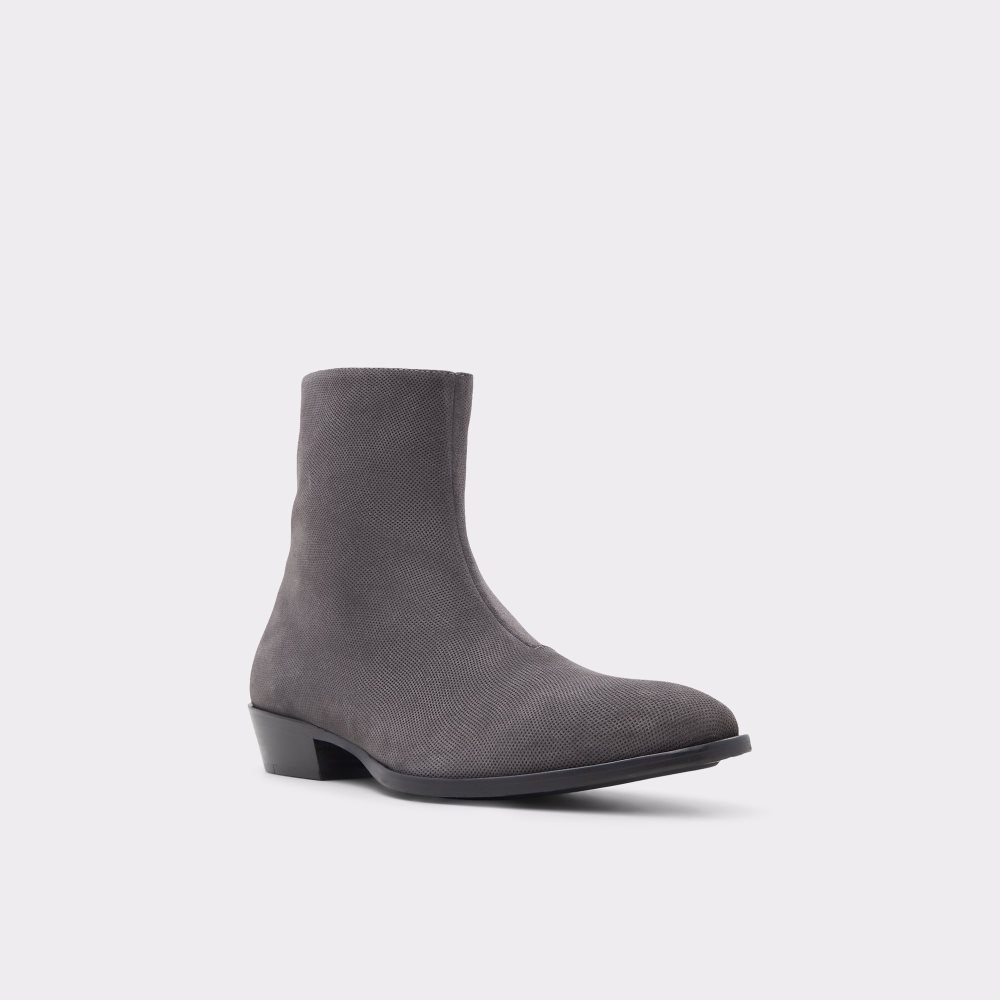 Dark Grey Aldo Birmingham Ankle Boots | 74VEZTMCI