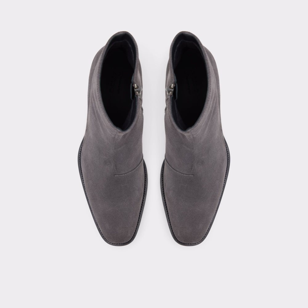 Dark Grey Aldo Birmingham Ankle Boots | 74VEZTMCI