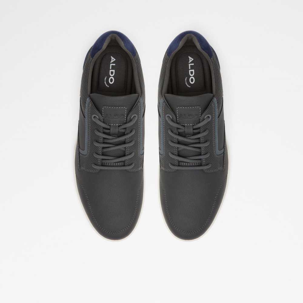 Dark Grey Aldo Edelian Low Top Sneakers | 95LPFCMSU