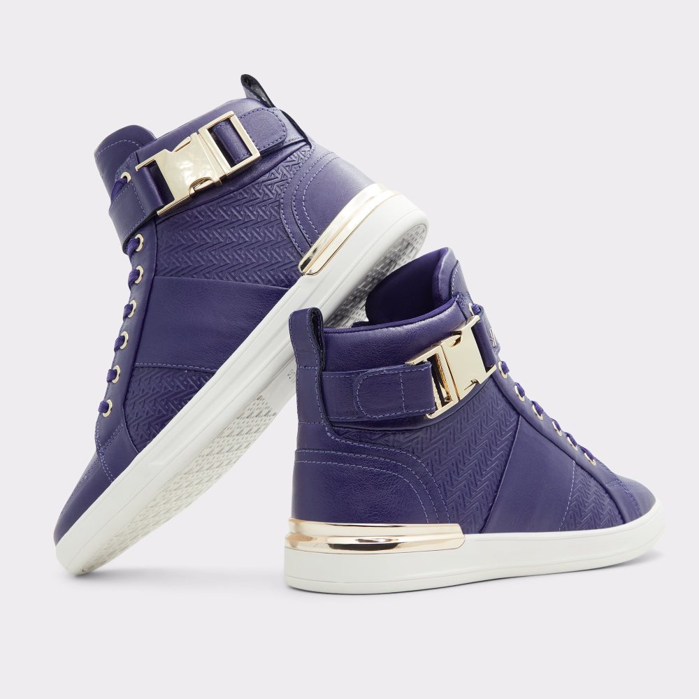 Dark Purple Aldo Brauerr High Top - Cup Sole Sneakers | 05KYTSCMP