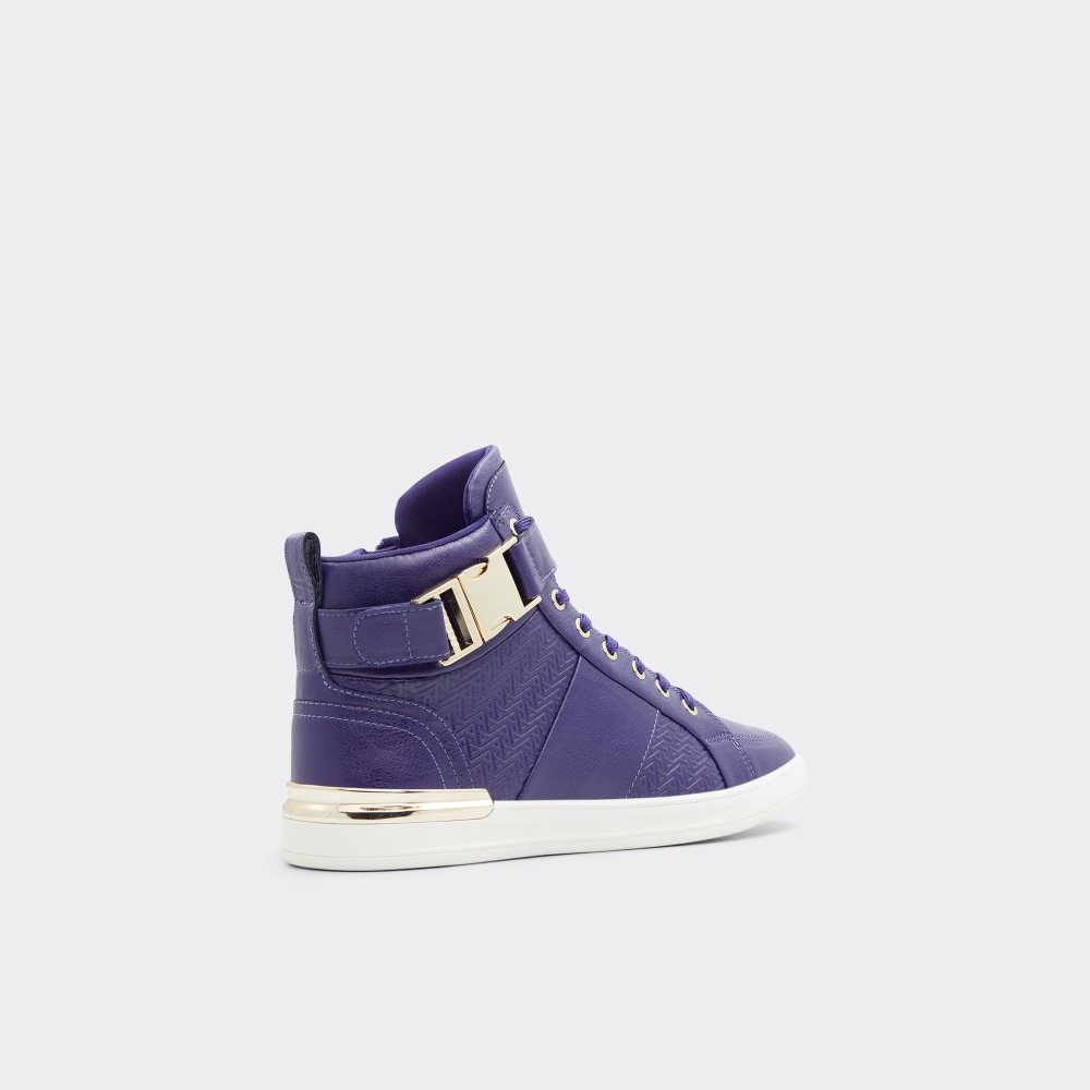 Dark Purple Aldo Brauerr High Top - Cup Sole Sneakers | 05KYTSCMP