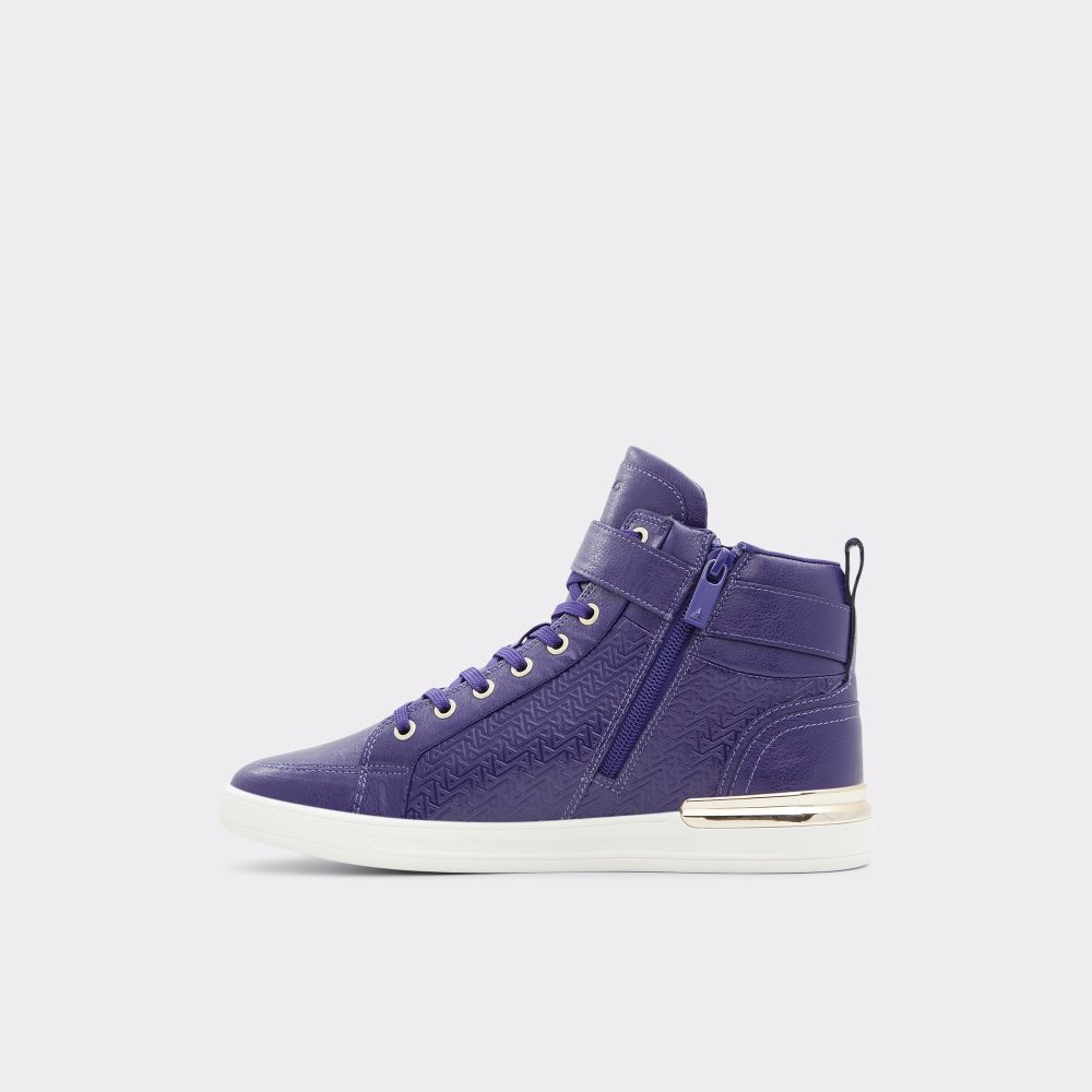 Dark Purple Aldo Brauerr High Top - Cup Sole Sneakers | 05KYTSCMP