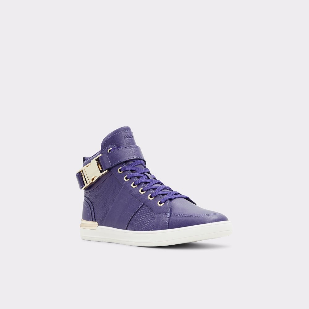 Dark Purple Aldo Brauerr High Top - Cup Sole Sneakers | 05KYTSCMP