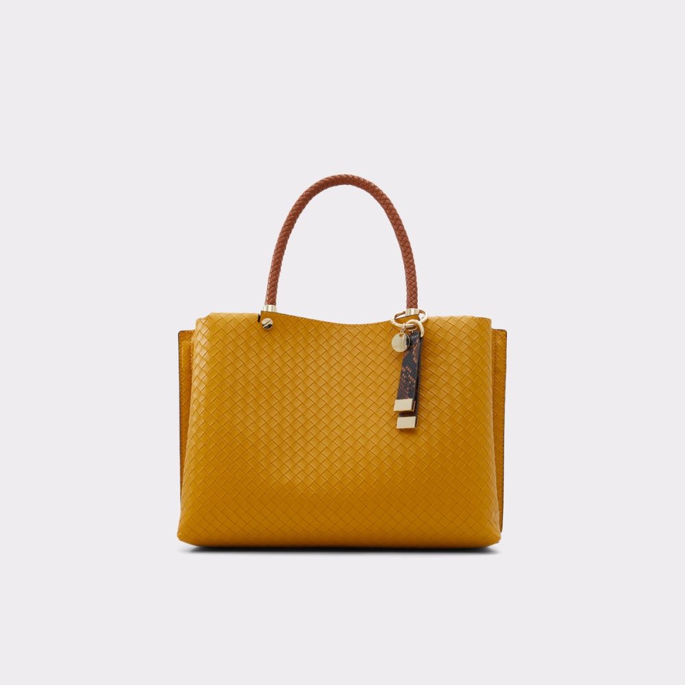 Dark Yellow Aldo Crirathaax Tote Bags | 07YFCGIZQ