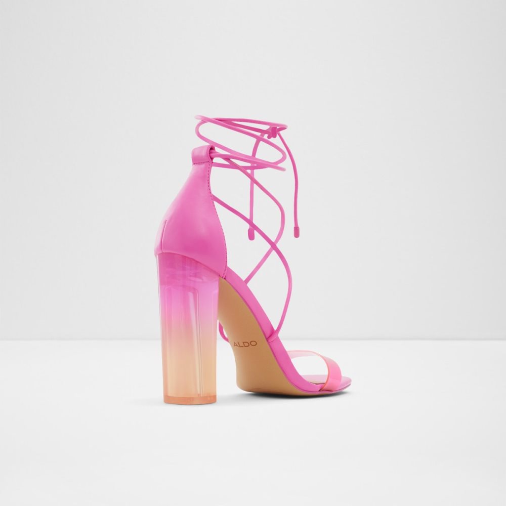 Fuchsia Aldo Onardonia Strappy Heeled Sandal Sandals | 51ULMHRQI