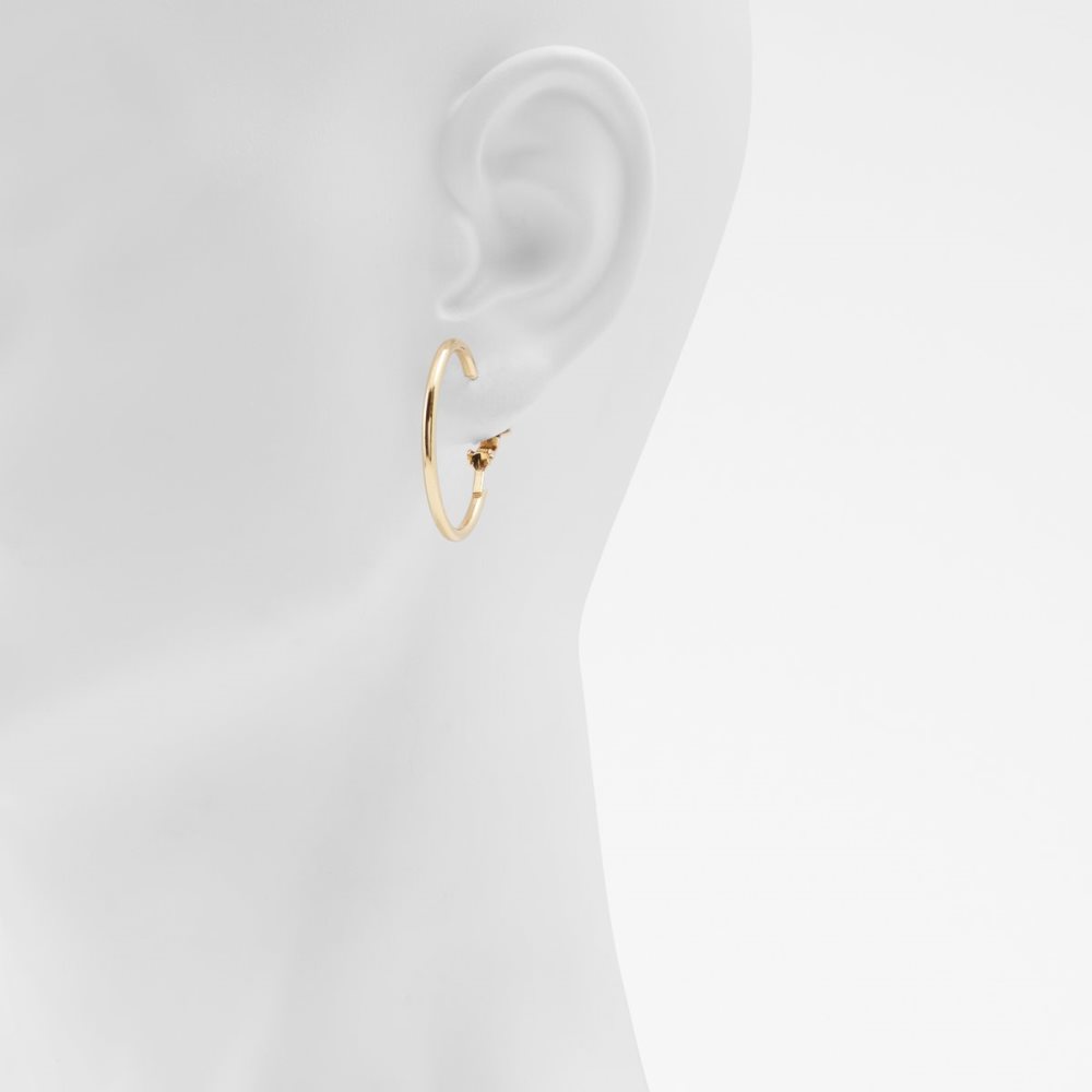 Gold Aldo Aceassa Hoop Earrings | 01PVHERUI