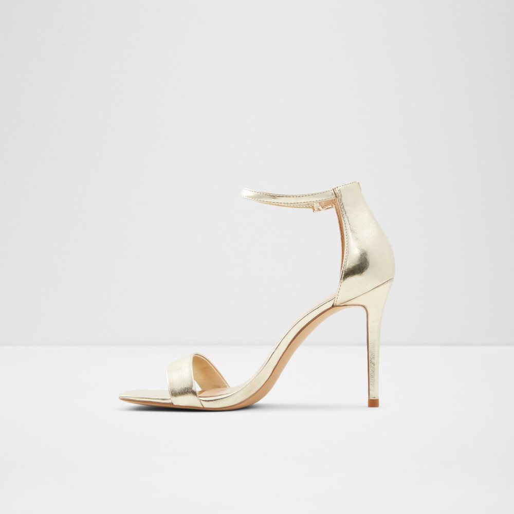 Gold Aldo Afendaven Heeled Sandal - Stiletto Heels | 97LDQUECX