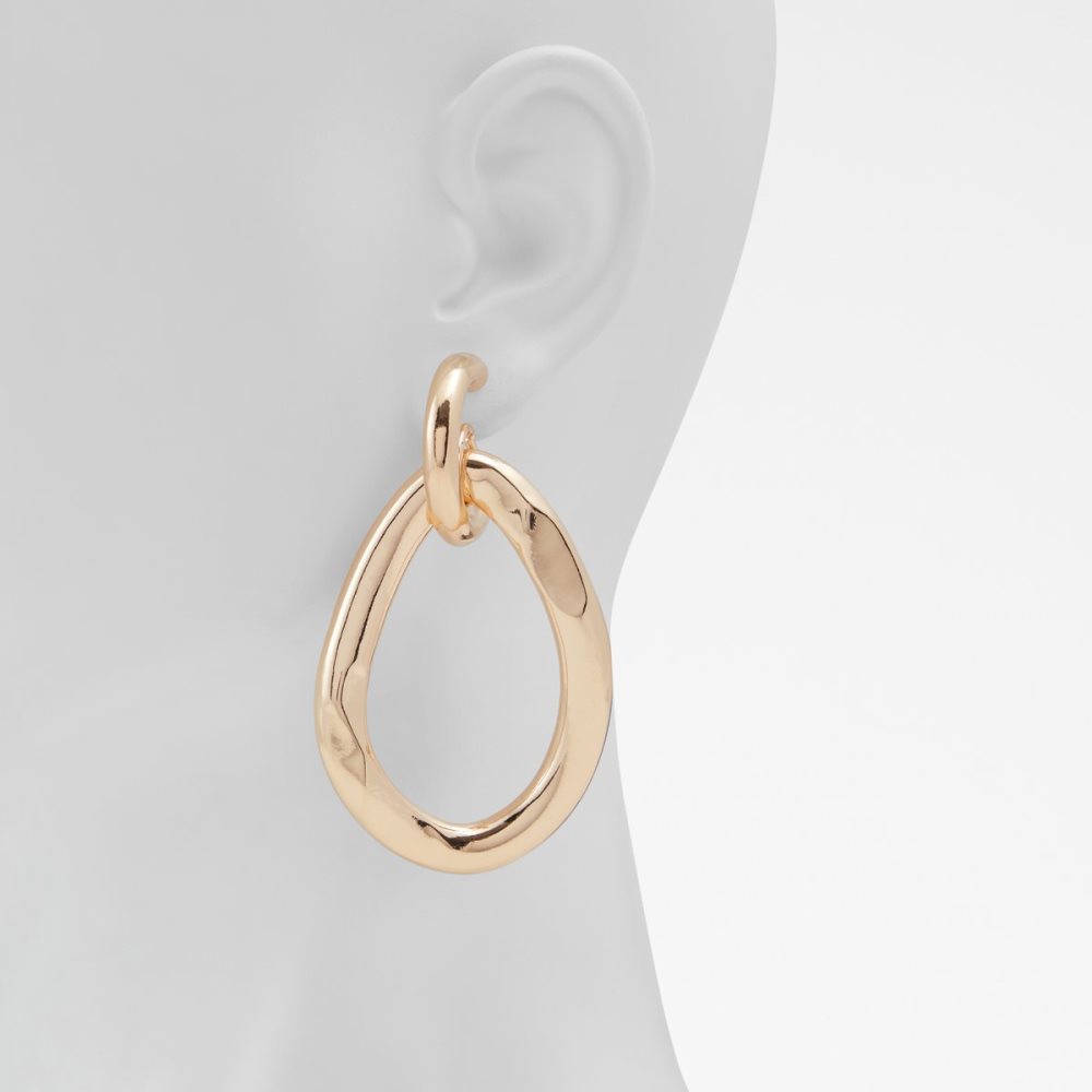 Gold Aldo Alaolith Hoop Earrings | 42SGQOUKE