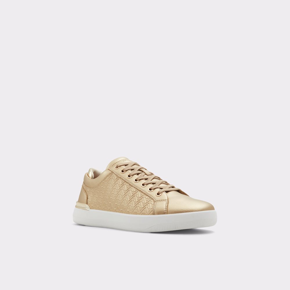 Gold Aldo Aveo Low Top - Cup Sole Sneakers | 73JLRFAUG