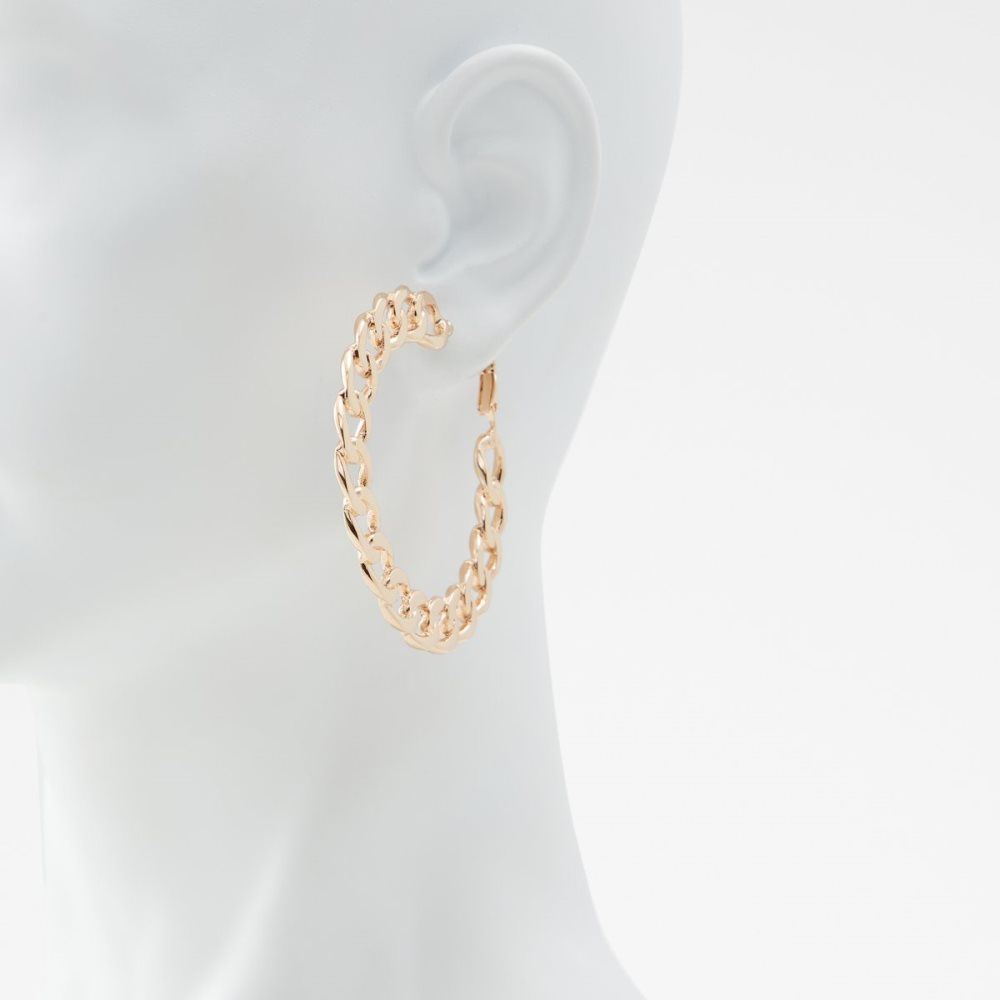 Gold Aldo Caowen Hoop Earrings | 17ZEAKJDH