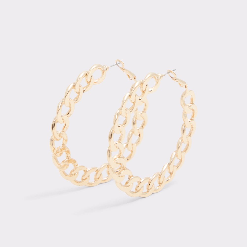 Gold Aldo Caowen Hoop Earrings | 17ZEAKJDH