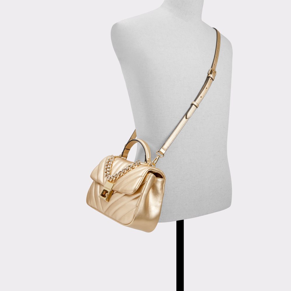 Gold Aldo Hayssx Top Handle Handbag | 70OXETWHJ