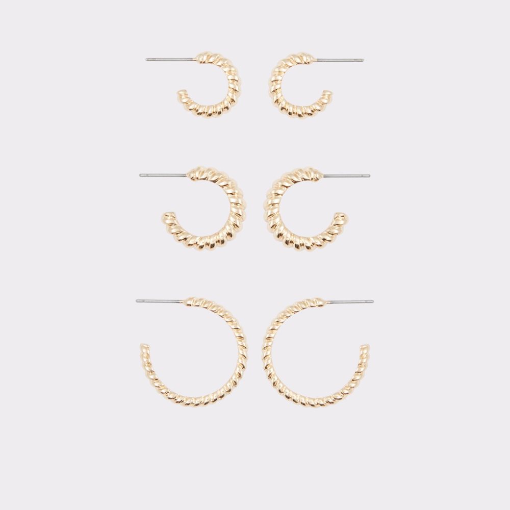 Gold Aldo Ocoelin Hoop Earrings | 14YAEFGMT