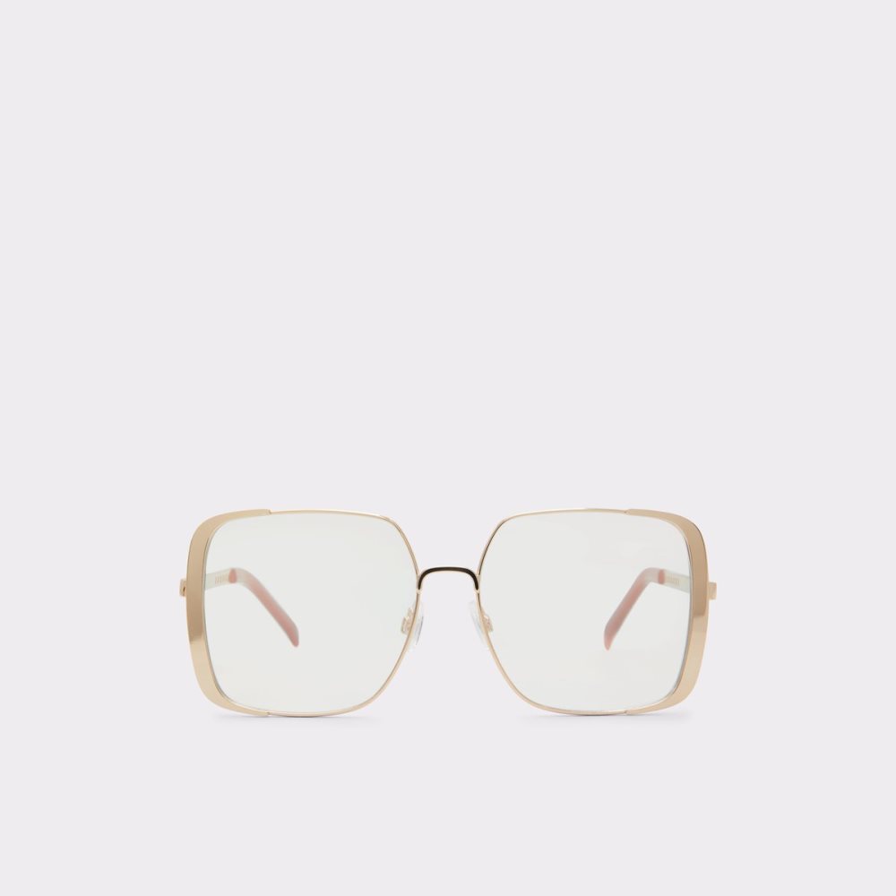 Gold Aldo Suis Blue Light Lens Sunglasses | 28TZOESUR