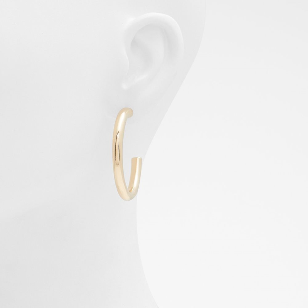 Gold Aldo Talentariel Hoop Earrings | 84JIQNTXA