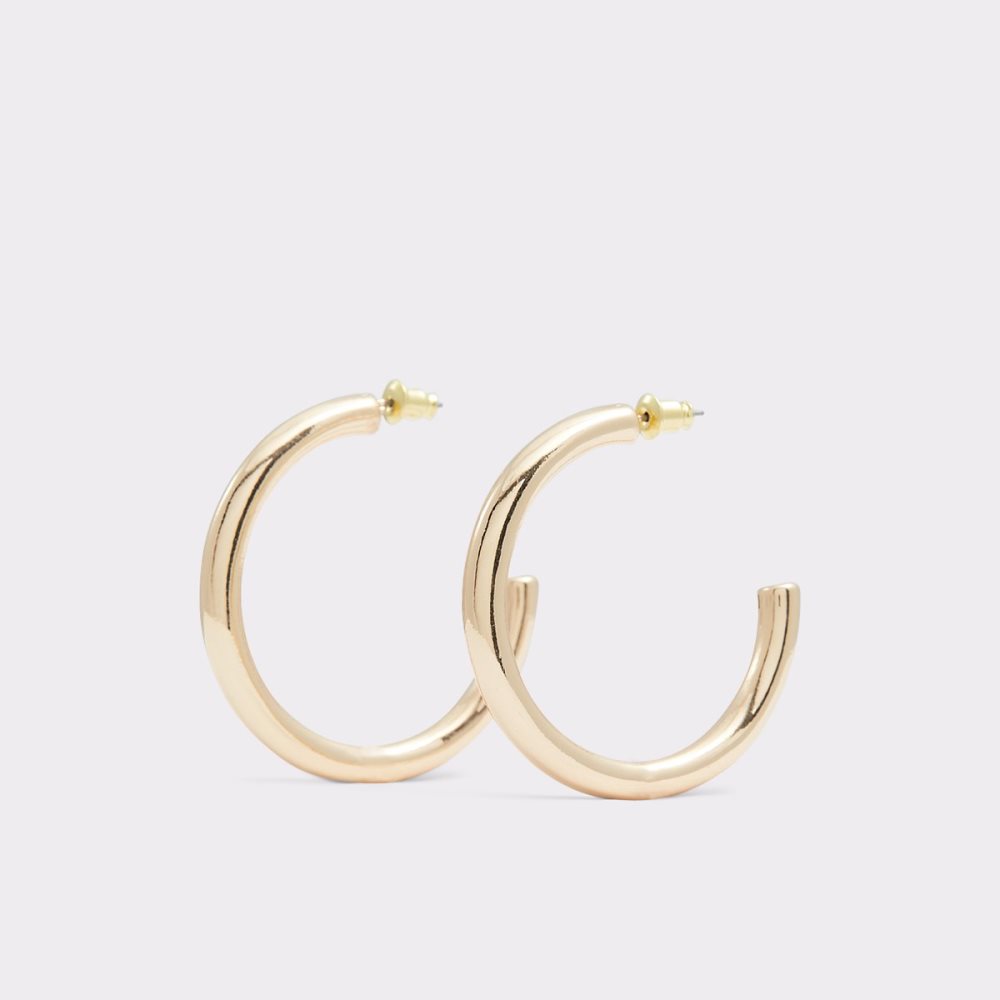 Gold Aldo Talentariel Hoop Earrings | 84JIQNTXA