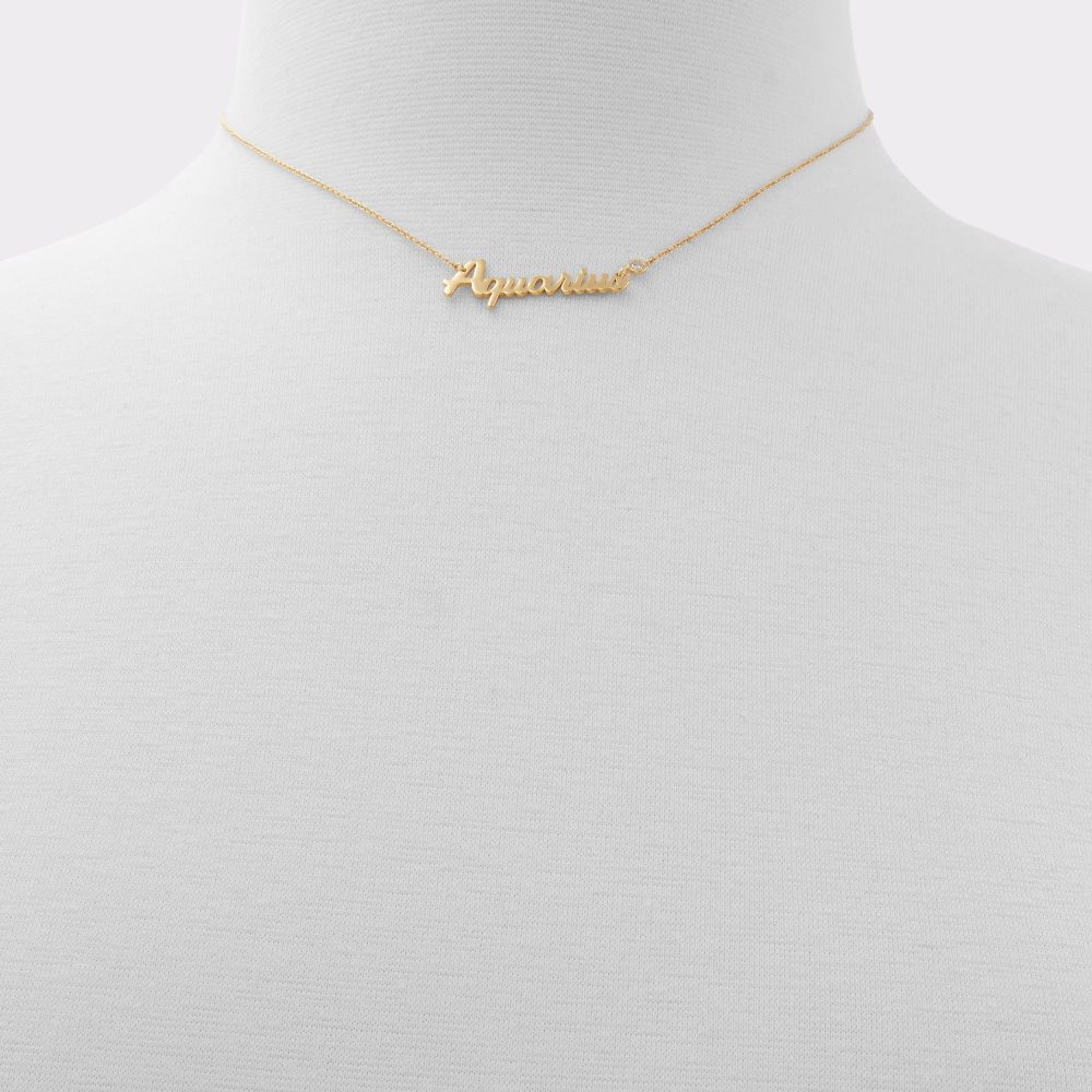 Gold Aldo Zodia Necklace | 72NKXMYJF