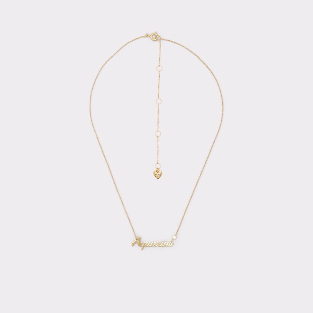 Gold Aldo Zodia Necklace | 72NKXMYJF